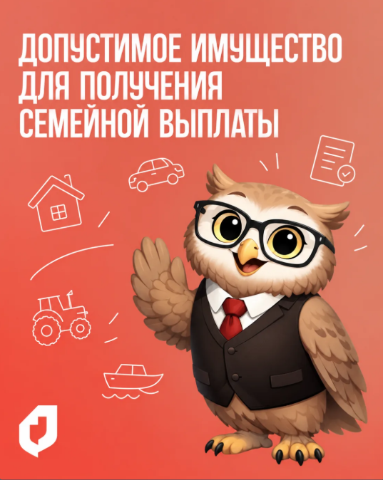 Какое имущество допустимо для получения ежегодной семейной выплаты?