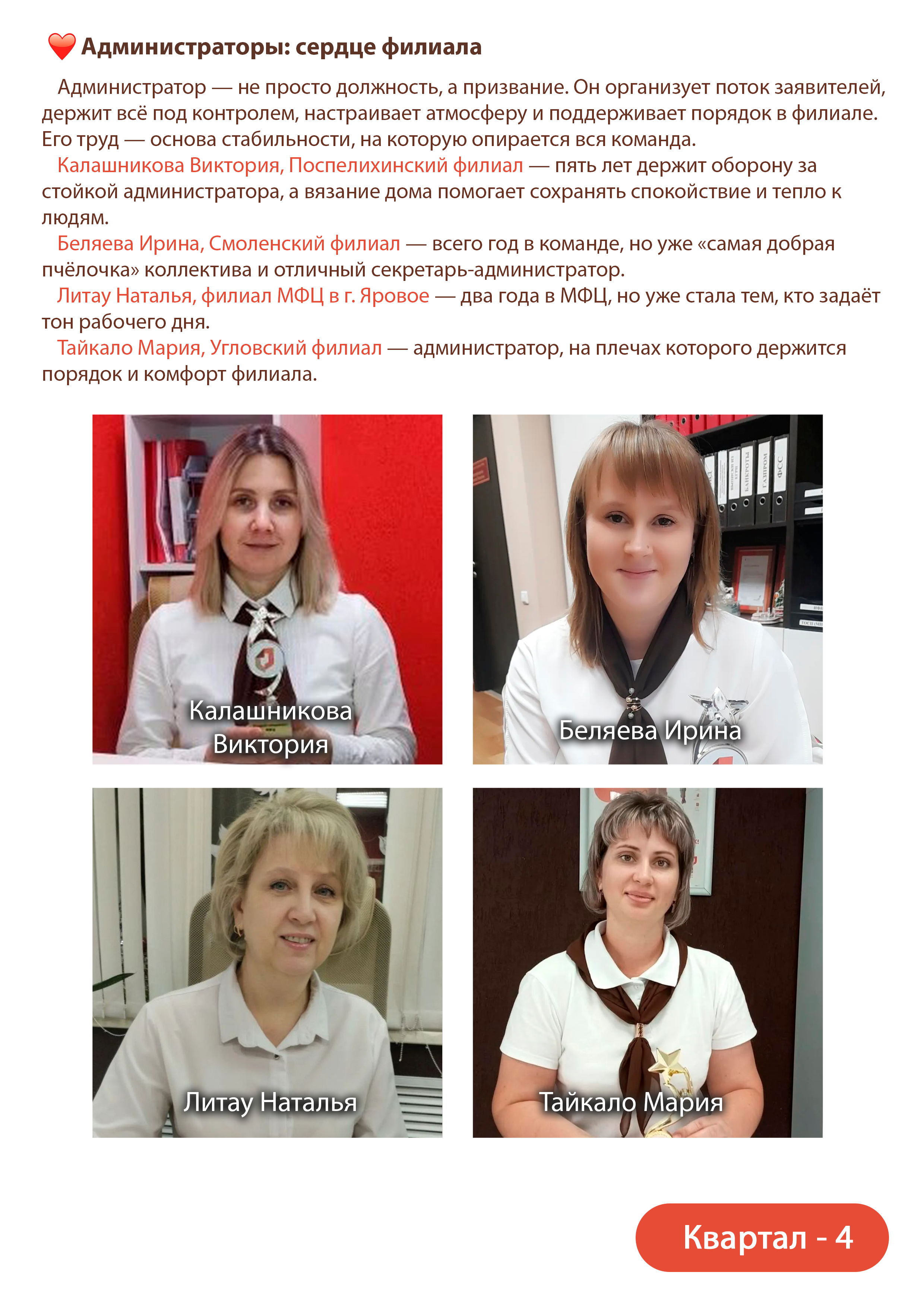 Лучшие специалисты за декабрь и 4 квартал 2025 года 